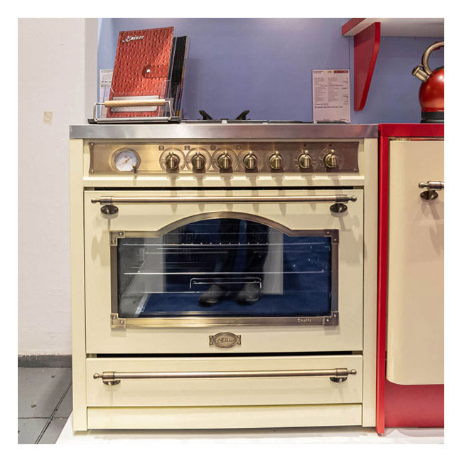 Empire Dual Fuel Range Cooker & 90cm Hood Bundle (Ivory)