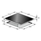 Grand Chef Electric Oven & 4 Burner Gas Hob Bundle (Black)