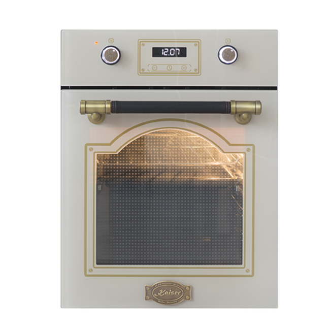 Art Deco Narrow 45cm Electric Oven (Ivory)