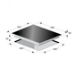 Empire 58cm Glass Induction Hob (Black)