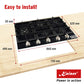 Avantgarde Pro 90cm Electric Oven & Turbo 90cm Gas Hob (Black)