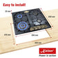 Empire 60cm Gas Hob (Black Silver)