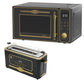 Empire 900W Microwave & 2 Slice Toaster Bundle (Black)