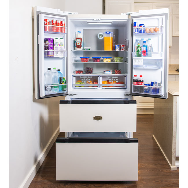 Empire French Door Fridge Freezer (Ivory)