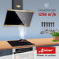 Art Deco Electric Oven & 60cm Cooker Hood Bundle (Black)