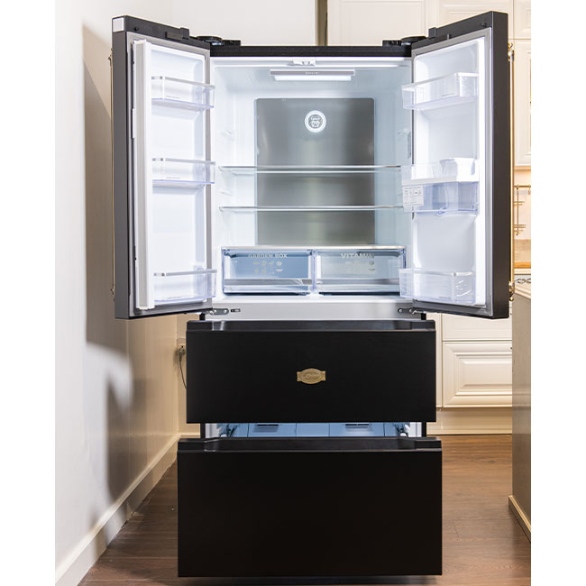 Empire French Door Fridge Freezer (Black)