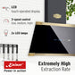 Empire Induction Hob & Art Deco Cooker Hood Bundle (Black)
