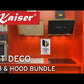Art Deco Induction Hob & Chimney Hood Bundle (Black)
