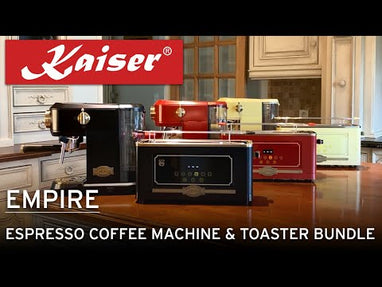 Empire Espresso Coffee Machine Toaster Bundle (Black) – Kaiser