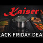 Empire Electric Oven & 4 Burner Enamel Gas Hob Bundle (Black)