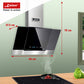 Grand Chef Gas Oven & 60cm Cooker Hood (Black)