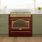 Empire Electric Induction Range Cooker (Bordeaux Red)