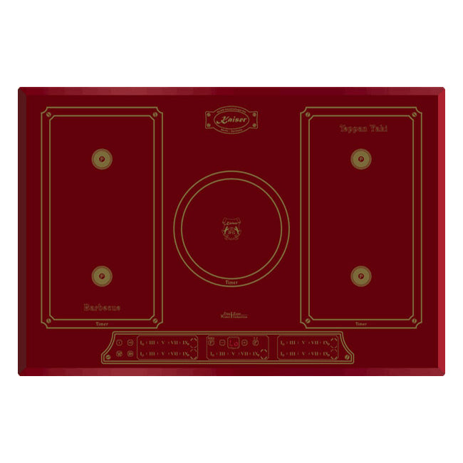 Empire 77cm Induction Hob (Bordeaux Red)