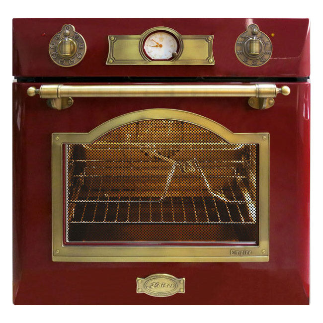 Empire Electric Oven & 77cm Induction Hob Bundle (Bordeaux Red)