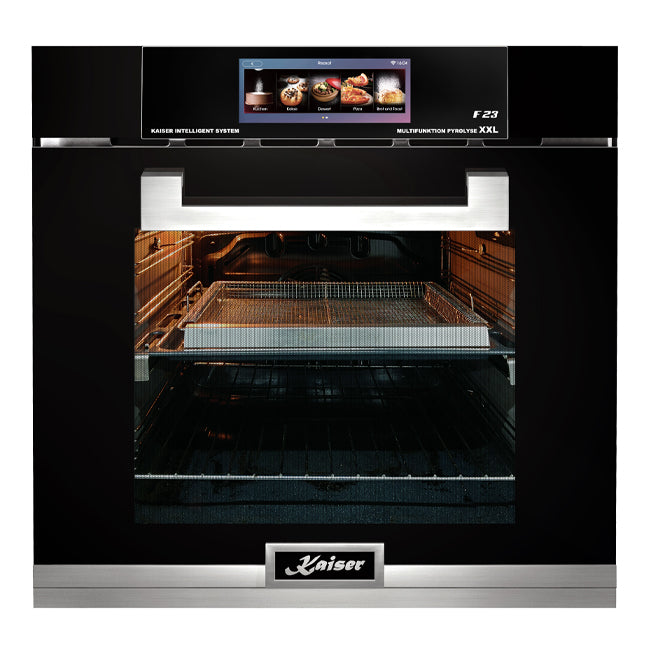 La Perle TFT Display Pyrolytic Electric Oven (Black)