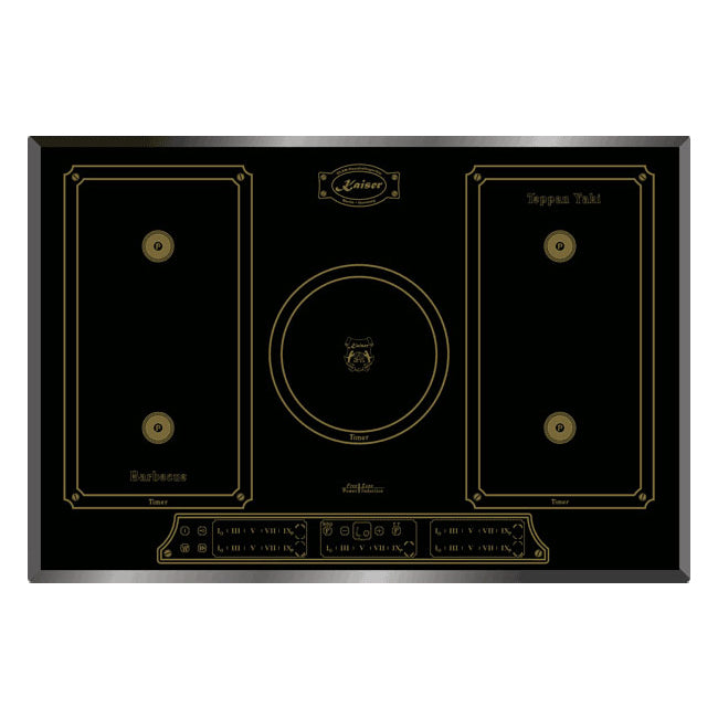 Empire Electric Oven & 77cm Induction Hob Bundle (Black)