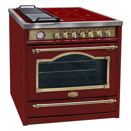 Empire Electric Induction Range Cooker (Bordeaux Red)