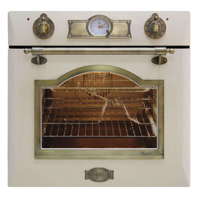 Empire Electric Oven & 5 Burner Enamel Gas Hob Bundle (Ivory)