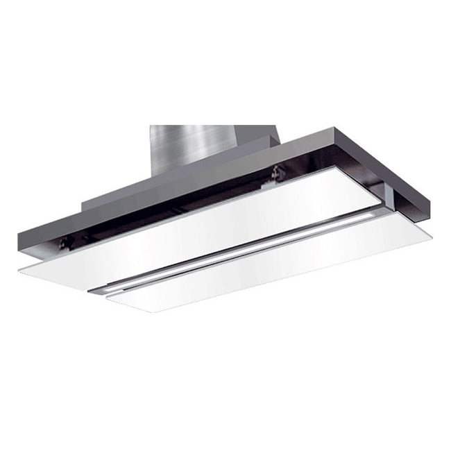 Avantgarde Pro 110cm Built-In Ceiling Island Cooker Hood (White)