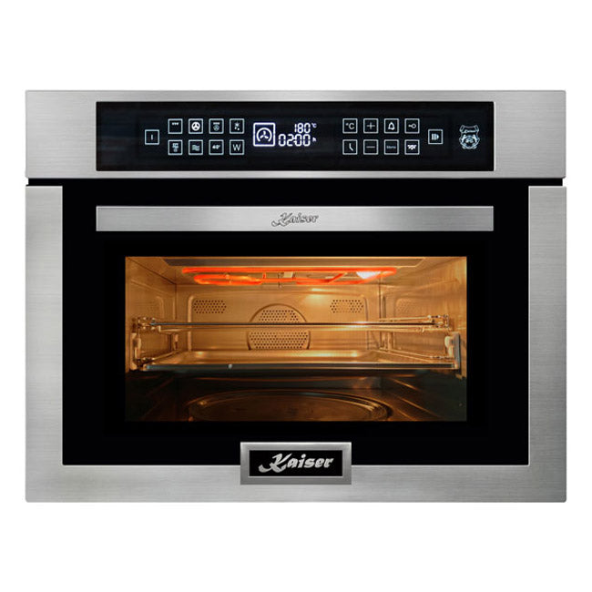 Grand Chef Compact Electric Oven with Microwave Function (Stainless Steel)