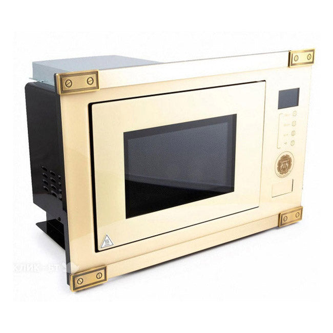 Art Deco Built In 900W Microwave Oven (Ivory)