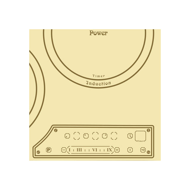 Art Deco 45cm Induction Hob (Ivory)