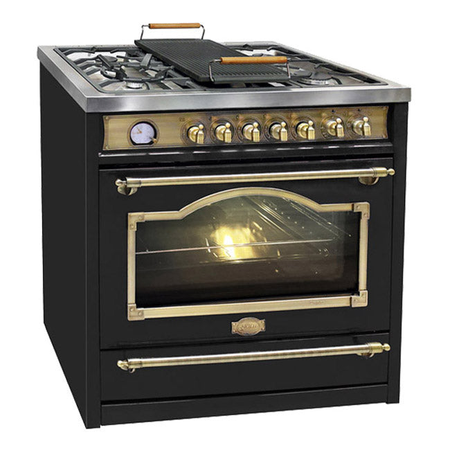 Empire 90cm Dual Fuel Range Cooker (Black)