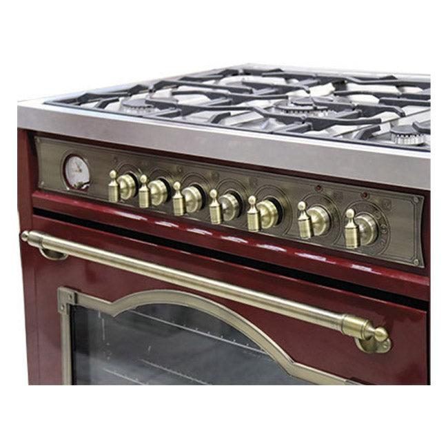 Red range deals cooker 90cm