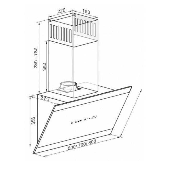 Grand Chef 80cm Eco Cooker Hood