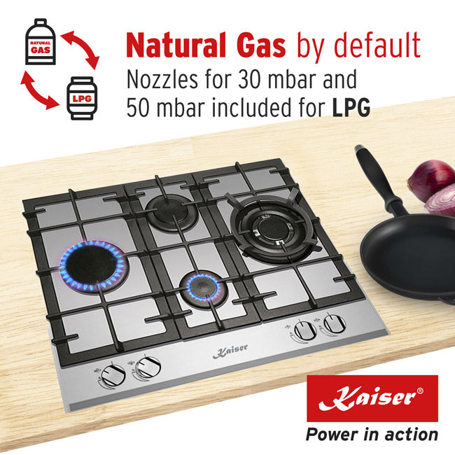 Grand Chef 60cm Gas Hob (White)