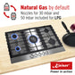 Grand Chef 86cm Gas Hob (Stainless Steel)