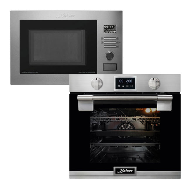 Avantgarde Pro Electric Oven & Built-in Microwave Bundle (Silver)