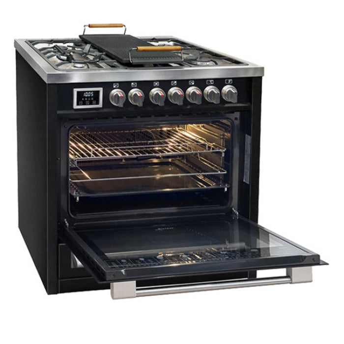 Avantgarde Pro Dual Fuel Range Cooker (Black) Cookers