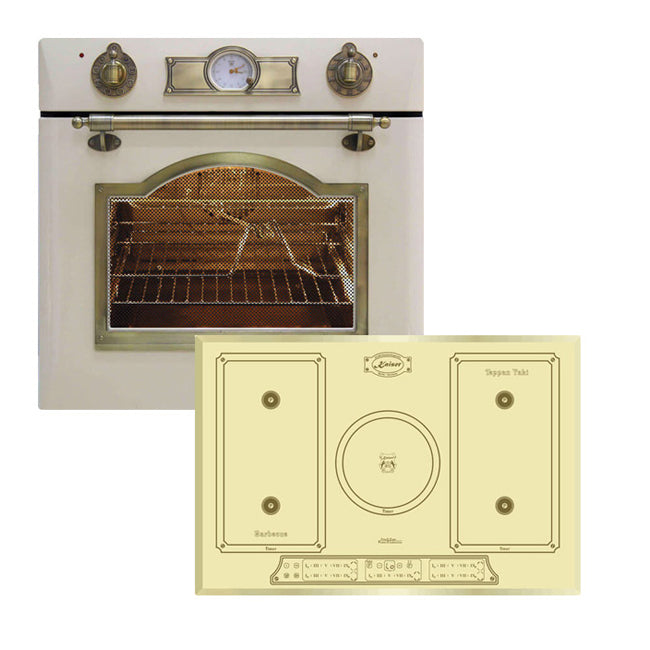 Empire Electric Oven & 77cm Induction Hob Bundle (Ivory)