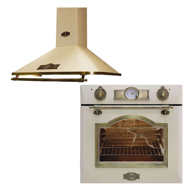 Empire Electric Oven & 60cm Cooker Hood Bundle (Ivory)